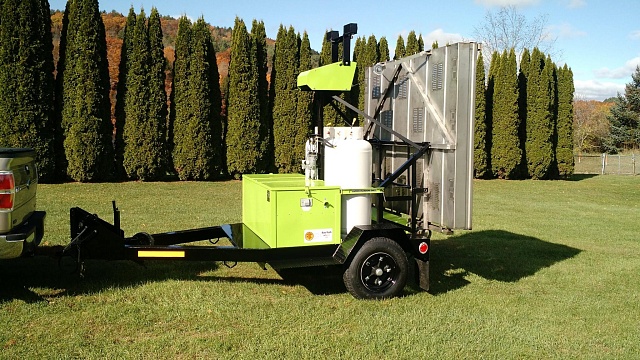 Установка инфракрасного нагрева на прицепе Tech 48